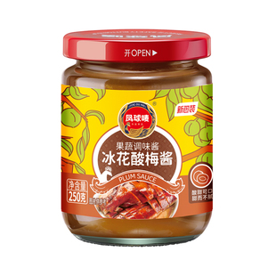 凤球唛冰花酸梅酱250g家用正宗广式烧腊点蘸烧鸭酱烧鹅梅子酱商用