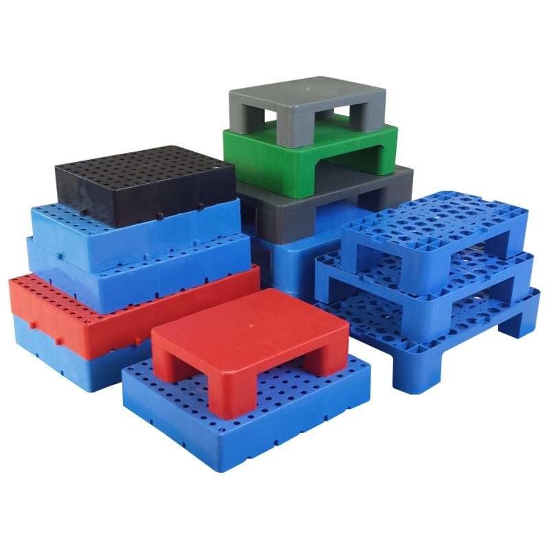 小托盘塑料防潮板网格平板垫板拼接底托堆头仓库地台栈板垫高防水