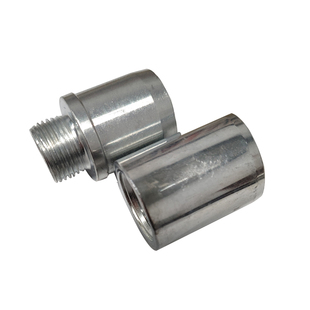 户外抄网杆配件接头19MM公母头转M8螺丝杆转换头接头鱼竿鱼叉