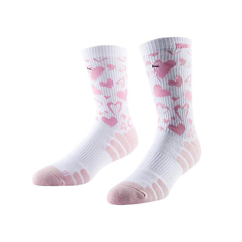 维动情人节限定相印实战专业篮球袜子男美式毛巾底长筒精英运动袜