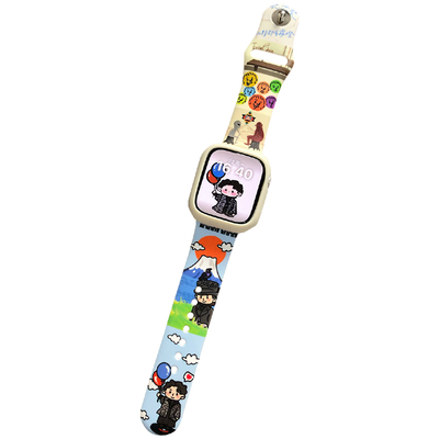 康康的原创卡通陈奕迅Eason硅胶适用于iwatch98s10se苹果手表表带