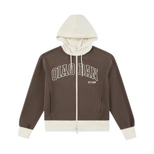 乔丹针织开衫女士2025冬季新款商场同款复古校园风上衣外套卫衣