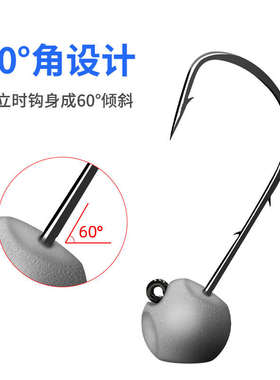 ZERG虫族微物铅头钩软饵香根根钓防挂底加强翘嘴鲈鱼鳜鱼路亚假饵