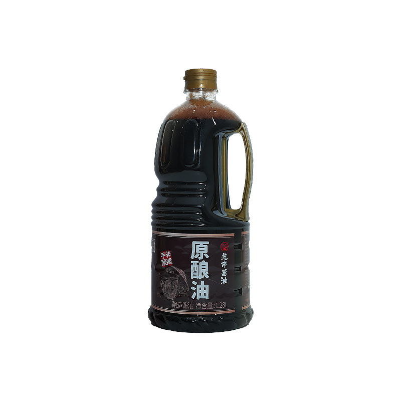先市酱油特级品质原酿油1.28L非遗古法老字号传统手酿厨房调味品