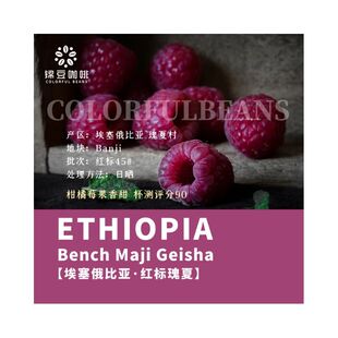 2025产季埃塞俄比亚瑰夏村红标瑰夏Gaylee地块日晒手冲精品咖啡豆