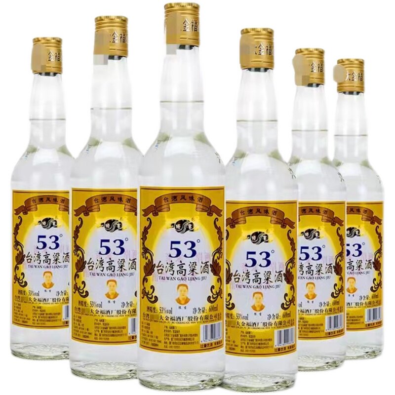 顺吉台湾高粱酒53度浓香型白酒