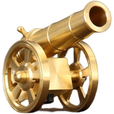 纯黄铜大炮可放炮金属摆件