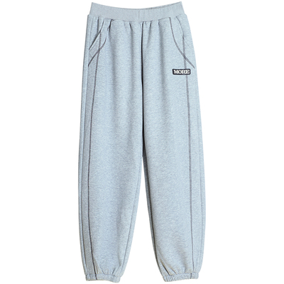 蘑菇兔胖男童加绒运动裤秋冬款