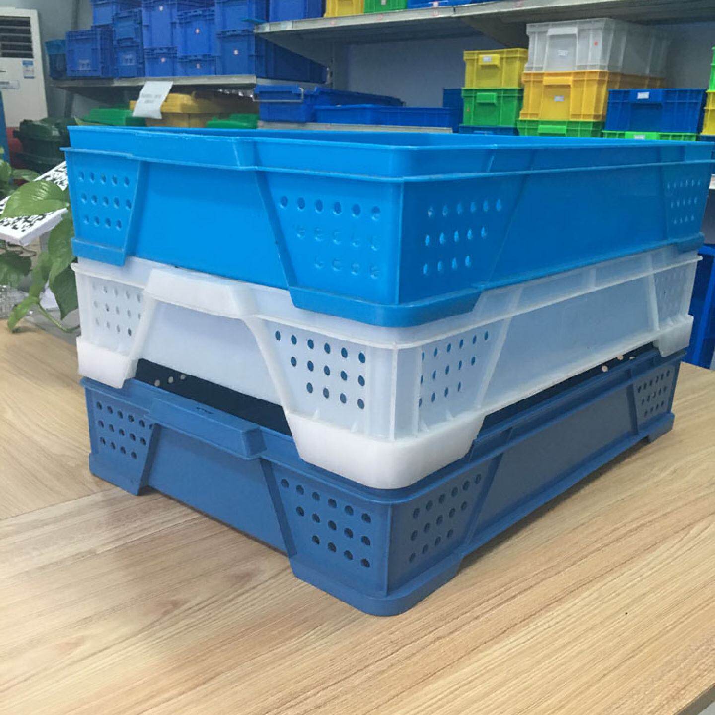 塑料食品箱面包箱甜品零食托盘储物箱面条箱蛋糕周转盒桃筐箱子