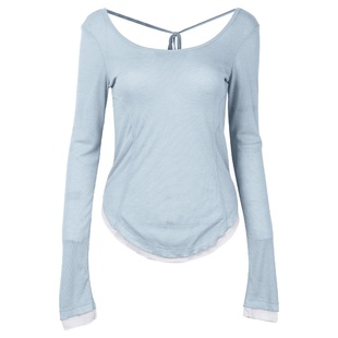 高级感瑜伽服长袖女修身透气运动服罩衫显瘦普拉训练上衣速干薄款