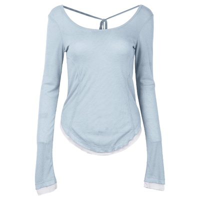 高级感瑜伽服长袖女修身透气运动服罩衫显瘦普拉训练上衣速干薄款