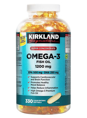 美国Kirkland深海鱼油加拿大三文鱼油 可兰 磷虾油Omega-3 软胶囊