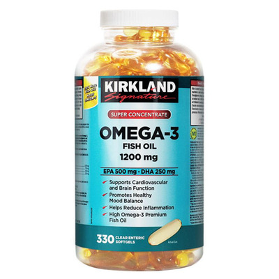 美国Kirkland深海鱼油加拿大三文鱼油 可兰 磷虾油Omega-3 软胶囊