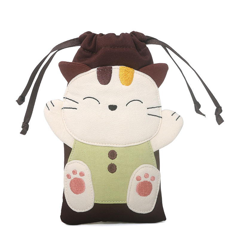 Kine猫棉布卡通可爱苹果手机包袋