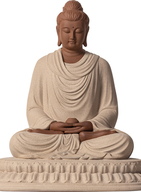 新中式陶瓷如来佛祖禅意摆件