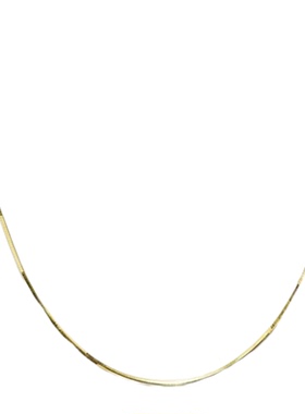 蒂王尔镀18K金蛇骨链素链叠戴