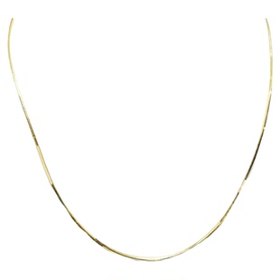 蛇骨链项链 女纯银镀18K金精致素链锁骨链百搭叠戴个性高级感礼物