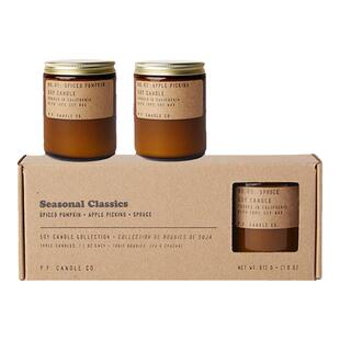 pfcandleco三支装礼盒香薰蜡烛 大豆蜡无烟小众ins风香氛马嘉祺