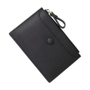 2026新款真皮超薄卡包拉链零钱包女时尚简约钥匙扣挂件包小钱包潮