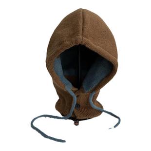 2.26现货韩版针织毛线护耳帽秋冬 韩国代购围脖一体保暖法拉帽