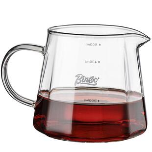 Bincoo咖啡分享壶玻璃手冲咖啡套装带刻度v60滤杯挂耳咖啡品鉴杯