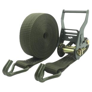1.5寸双钩货物捆绑带拉紧器固定器步步紧紧绳器军绿3.8cm加厚带