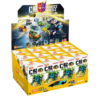 布鲁可积木车变形金刚拼装模型