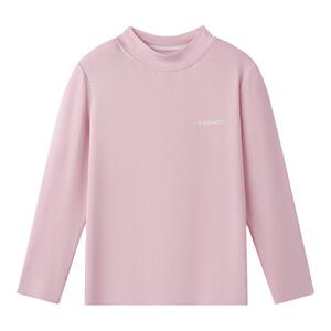 英氏女童秋衣儿童单件上衣2024春秋新款中高领保暖内衣长袖打底衫