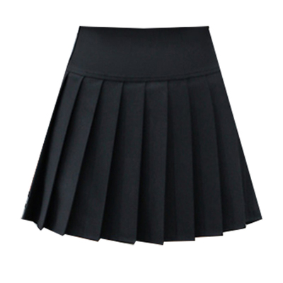 百褶裙高腰短款胖mm女春秋