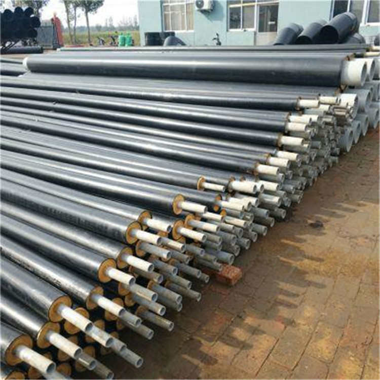 聚氨酯保温钢管预制直埋供暖热力管道大口径发泡无缝保温钢管400