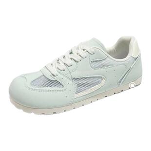 人本官方德训鞋2026秋冬季新款学生小白鞋泡芙鞋子单网透气板鞋女