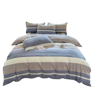 纯棉大学生宿舍床上三件套高中100全棉0.9米床单人被套床笠四件套