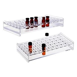 有机玻璃样品瓶架进样瓶架子2/3/5/10/20/30/40/60ml色谱样品瓶取样瓶架实验室多功能用架30/50/100孔可定做