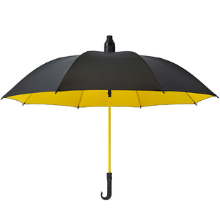 宝丽姿长柄自动雨伞加大加厚加固学生上学儿童弯钩防风大暴雨大号