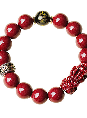 宫里上新男士佩戴朱砂手串