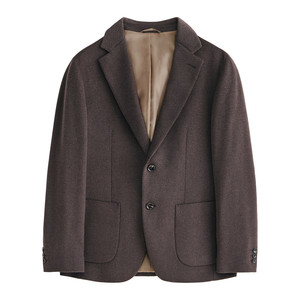丹宁哲学意式绅士高档定纺纯羊毛面料 秋冬季厚款休闲西装外套 DAS258