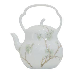 小谦山房珐琅彩绿萼提梁壶景德镇陶瓷家用手工单个泡茶壶功夫茶具