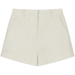 TEENIEWEENIE bearnova25冬季新款女装圈圈纱毛呢A字短裤