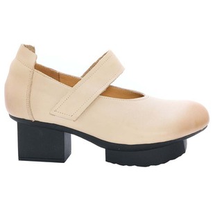 真皮小众设计感复古粗跟浅口格格女士单鞋新款春秋款高级感妈妈鞋