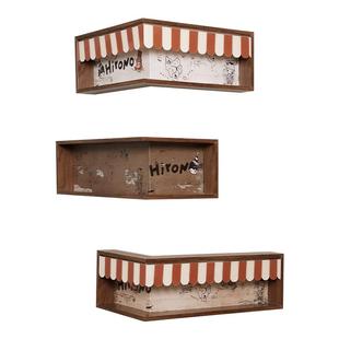 适用泡泡玛特转角盲盒展示架手办挂墙上收纳盒小野盲盒墙角置物架