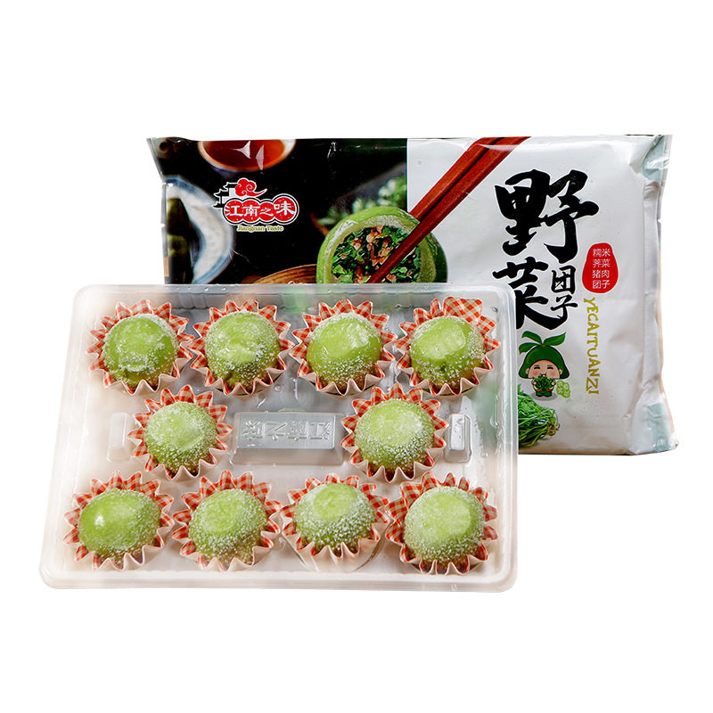 江南风味野菜团子荠菜猪肉青团
