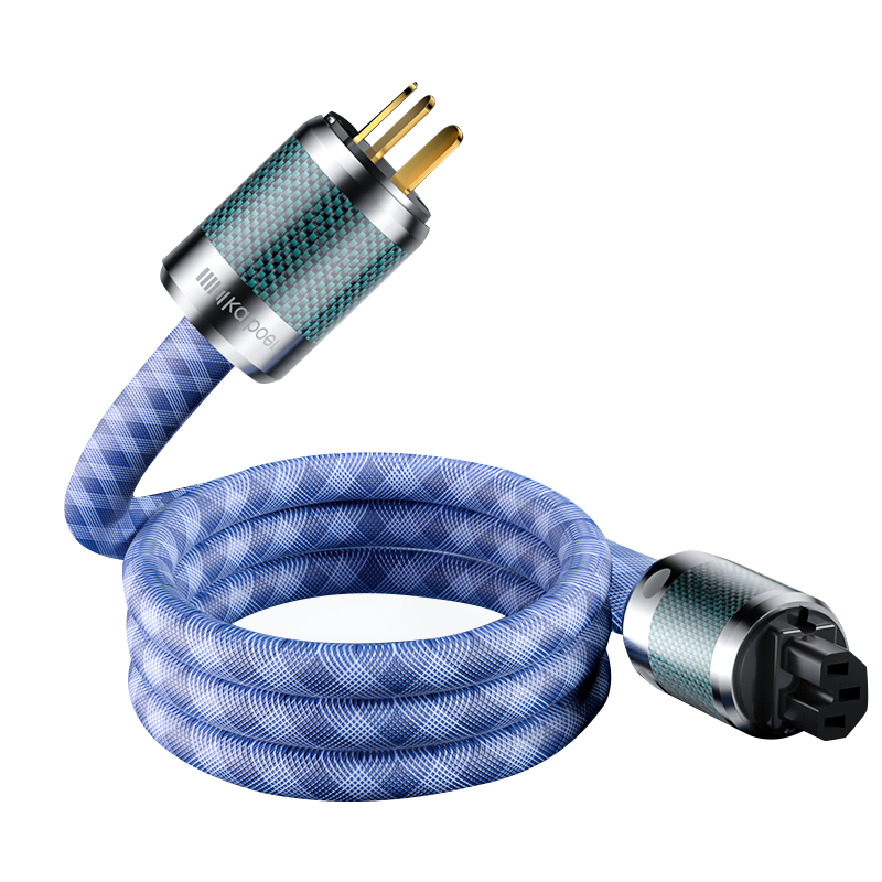 開博爾發(fā)燒級(jí)6N單晶銅鍍銀HIFI電源線CD機(jī)音響功放美標(biāo)國標(biāo)連接線