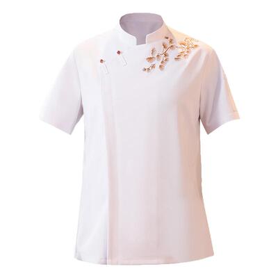 衣研堂厨师工作服短袖夏季透气