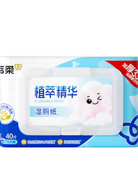 洁柔湿厕纸40片厕纸专用湿巾家用