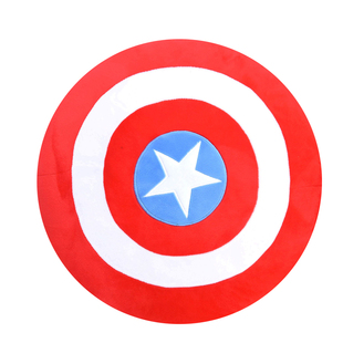 达齐DKK美队盾牌抱枕毛绒玩具公仔美国队长复仇者联盟靠垫睡觉软