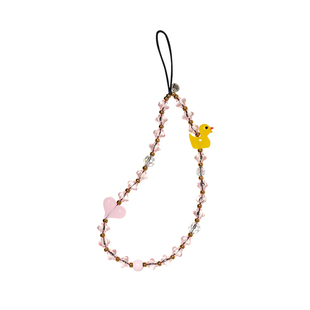 String Ting 鸭宝钻链手机链Duckies And Diamonds适用于iPhone全系列便携挂链挂绳腕带配件串珠链条ins可爱
