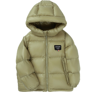 雅鹿儿童羽绒服短款男童女童中大童宝宝2025新款加厚洋气冬装外套