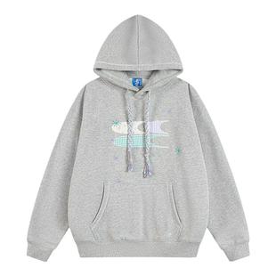 CryingCenter 碎花格纹拼布加绒卫衣 哭喊中心