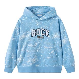 巴拉巴拉男童卫衣中大童连帽打底衫儿童宽松上衣2025新款秋冬童装