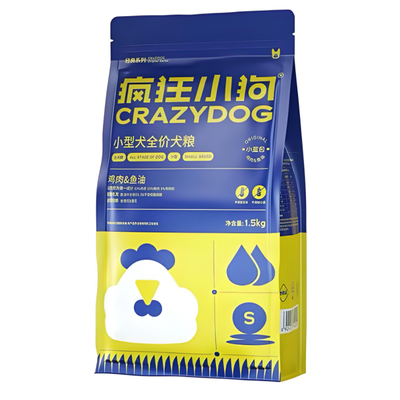 疯狂小狗狗粮小型犬通用成犬幼犬泰迪柯基博美比熊豆柴专用小蓝包